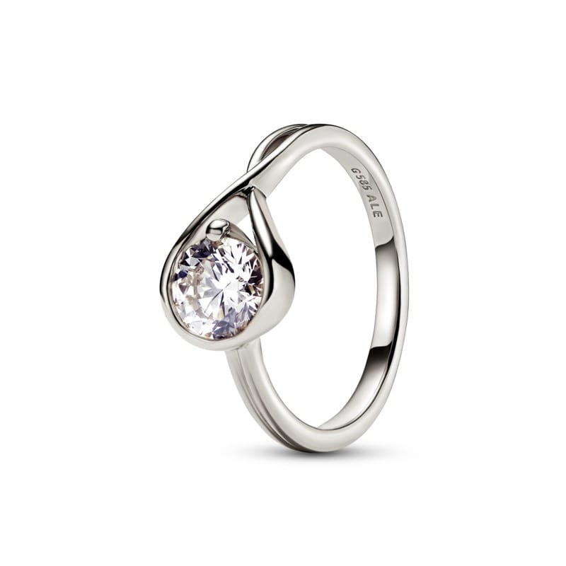 Pandora Infinite 14k White Gold Lab-grown Diamond Ring