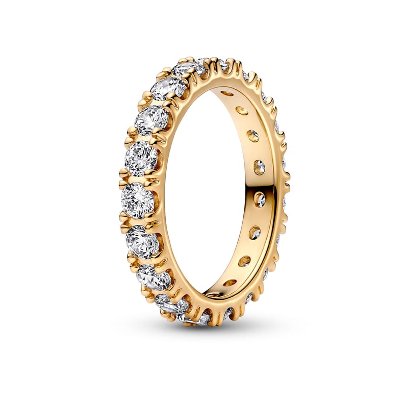 Gold Sparkling Row Eternity Ring