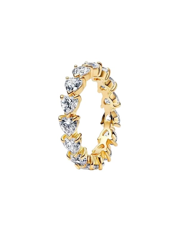 Band of Clear Hearts Ring