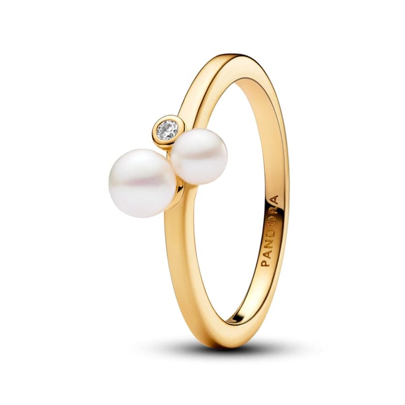 Pandora Duo Treated Freshwater Cultured Pearls Ring 163156C01 163156 — photo 1 of 1