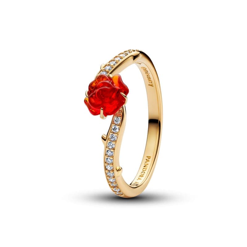 Pandora Disney Beauty and the Beast Enchanted Rose Ring 163984C01 163984 — Foto 1 von 1