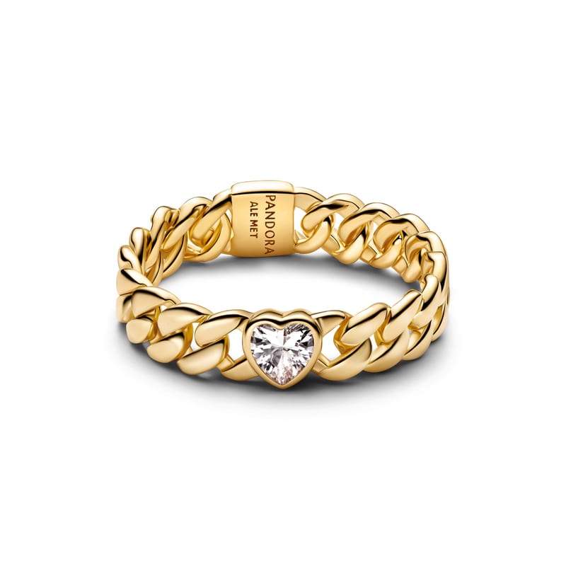 Heart Cuban Chain Ring