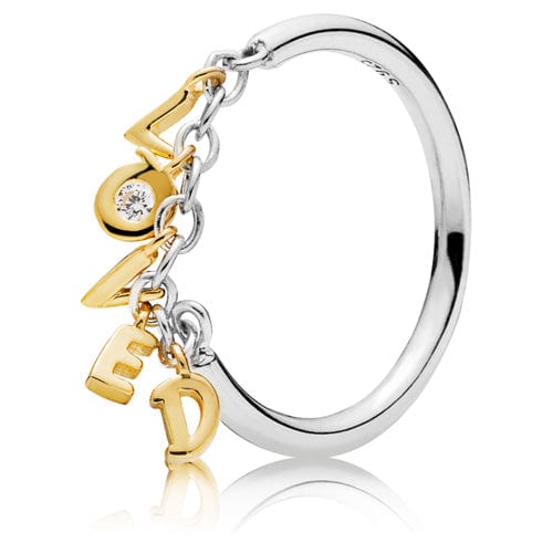 Loved Script Ring