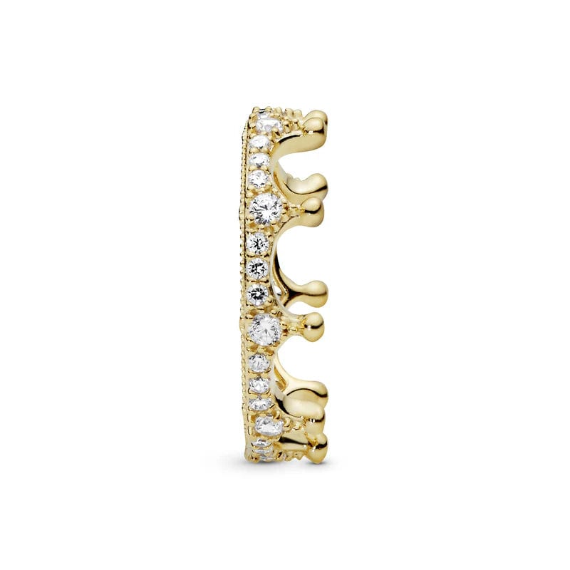 Clear Sparkling Crown Ring