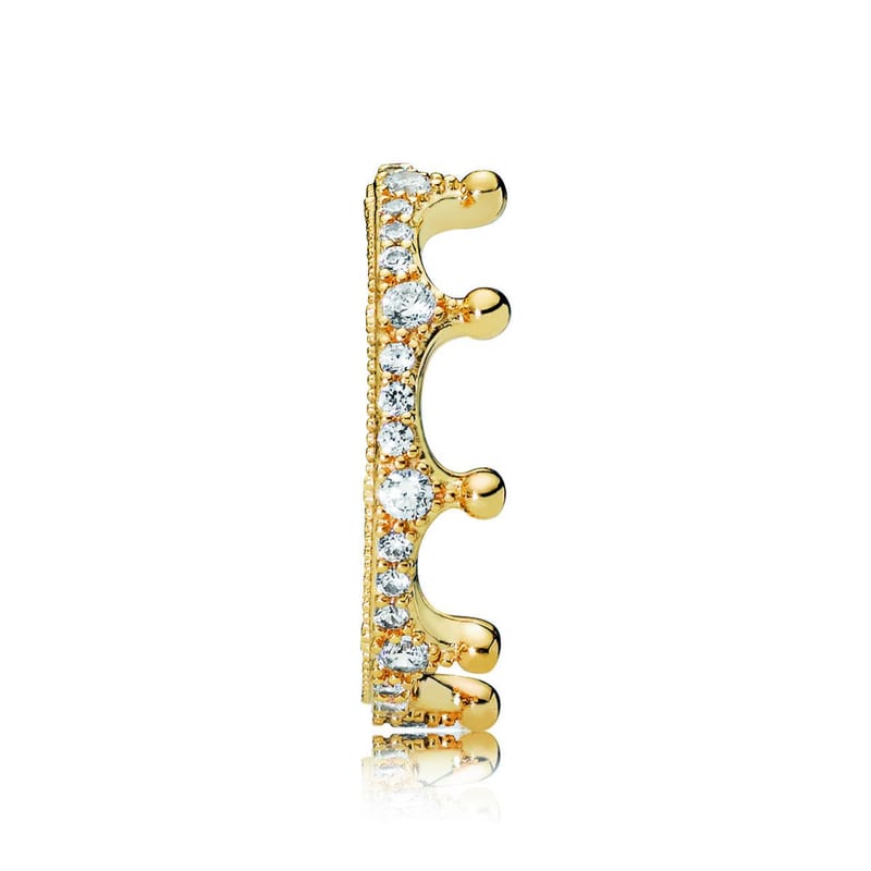 Clear Sparkling Crown Ring