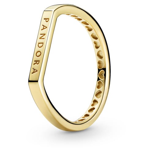 Shine Logo Bar Stacking Ring