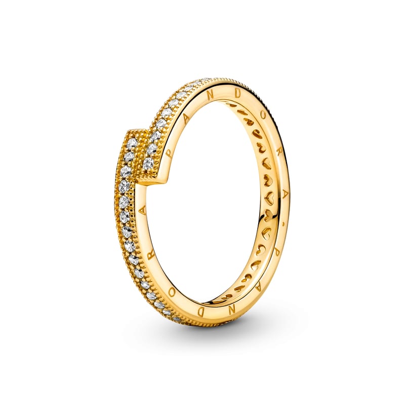 Sparkling Overlapping Ring