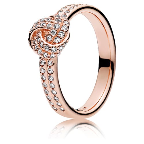 Pandora Rose Sparkling Love Knot Ring