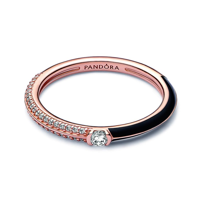 Pandora ME Pavé & Black Dual Ring
