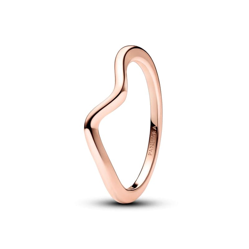 Pandora Polished Rose Wave Ring 183095C00 183095 — Foto 1 von 1
