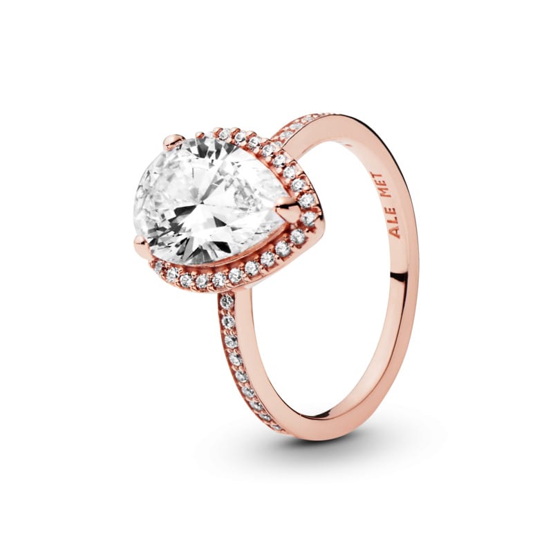 Radiant Teardrop Ring