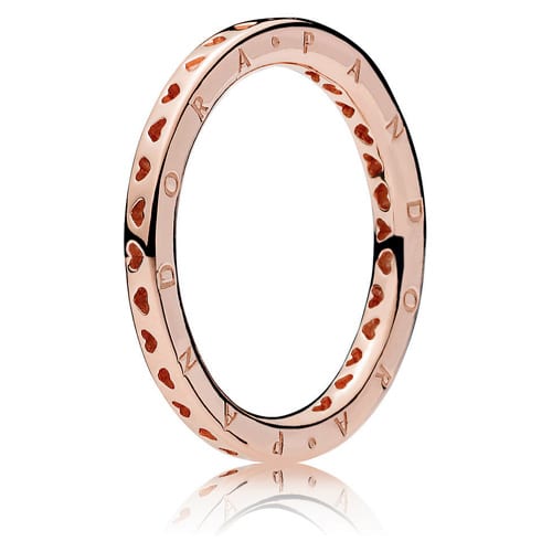 Pandora Rose Signature Hearts of Pandora Ring