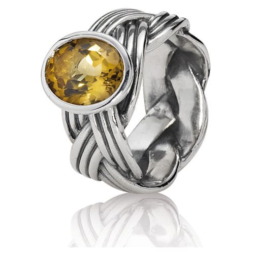 Tied Together Bear Quartz Ring