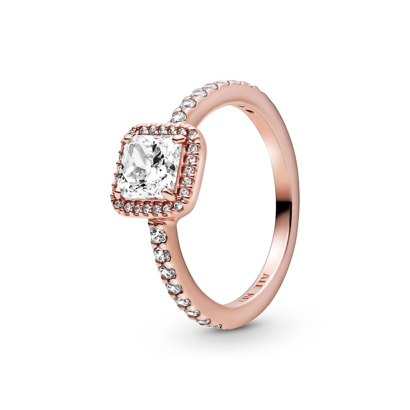 Timeless Elegance Ring, Pandora Rose™ & Clear CZ
