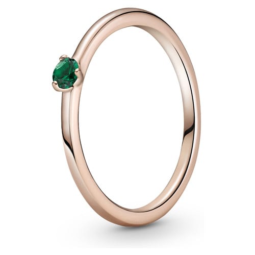 Green Solitaire Ring