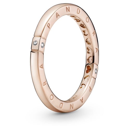 Rose Logo Hearts Ring