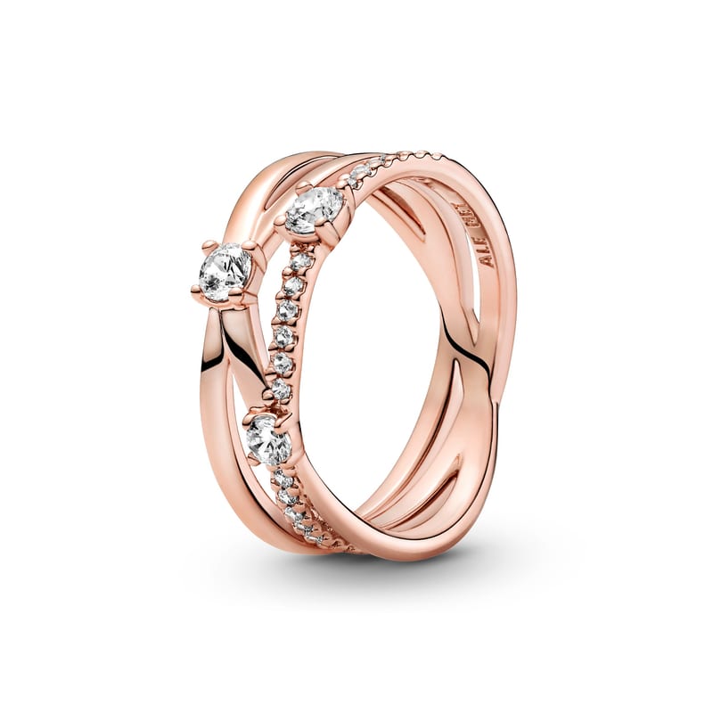 Triple Band Pavé Ring