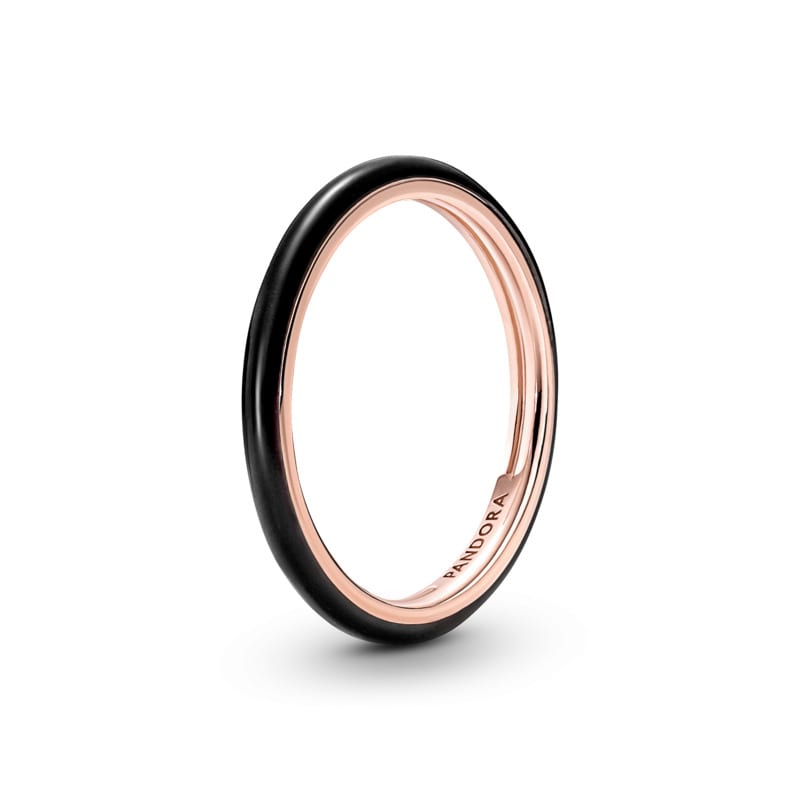 Black Enamel Ring
