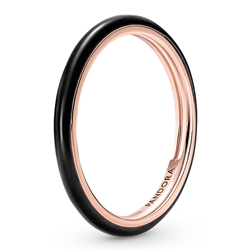 Black Enamel Ring