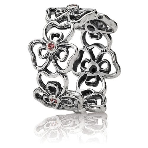 Posey Ring with Salmon CZ