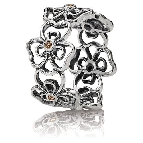 Posey Ring with Brown CZ