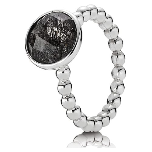 Dark Enchantment Black Rutilite Ring