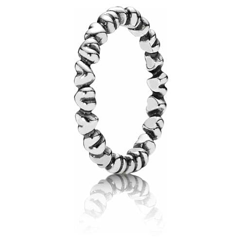Pandora Silver Small Hearts Ring 190837 — foto 1 de 1