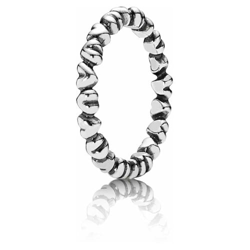 Silver Small Hearts Ring