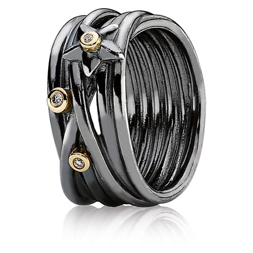 Stella Star Oxidized Band Ring