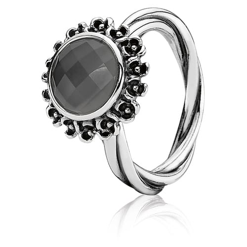 Wanda's Garden II Ring with Grey Moonstone