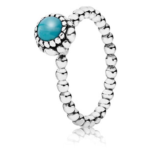 December Birthday Bloom Stackable Ring