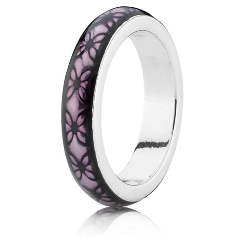 Purple Floral Vintage Ring