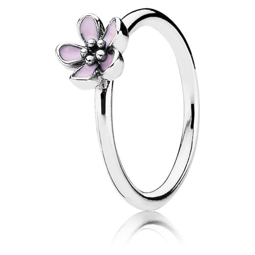 Silver Cherry Blossom Ring