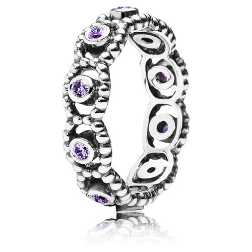 Her Majesty Ring with Purple Zirconia