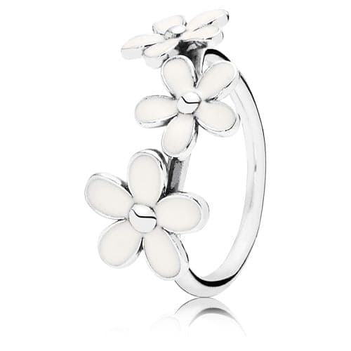 Pandora Darling Daisies Triple Ring with White Enamel 190900EN12 190900E — photo 1 of 1