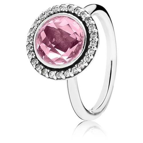 Brilliant Legacy Ring with Pink Zirconia