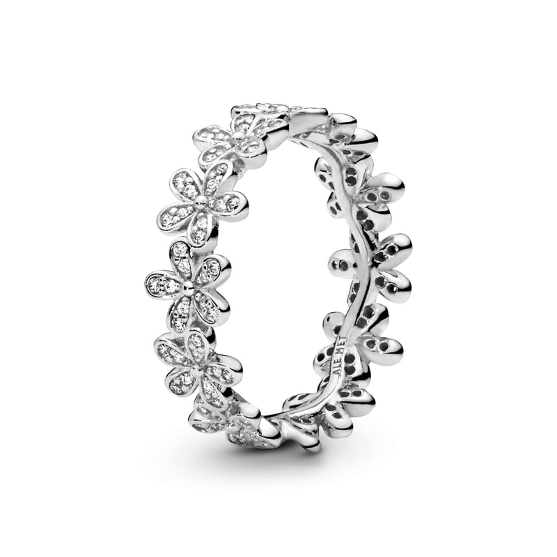 Dazzling Daisy Meadow Stackable Ring with Clear CZ