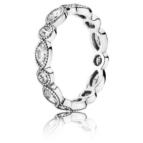 Alluring Brilliant Marquise Ring with Zirconia