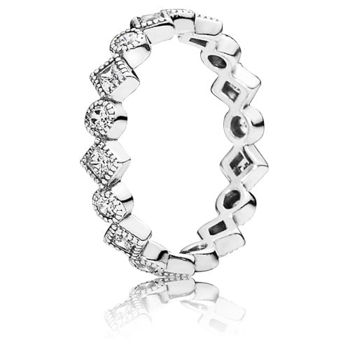 Alluring Brilliant Princess Ring with Zirconia