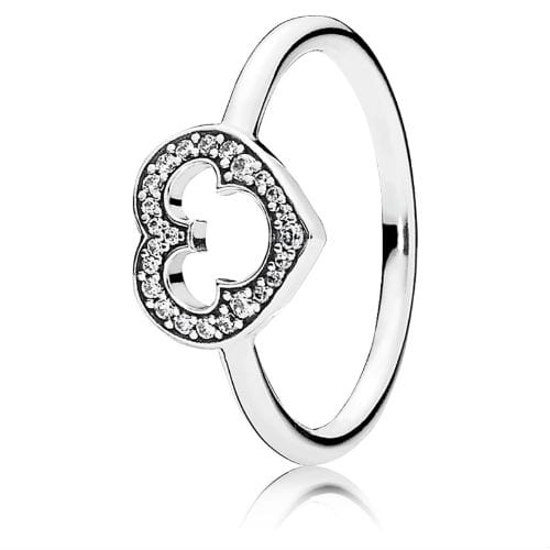 Disney Mickey Silhouette Heart Ring