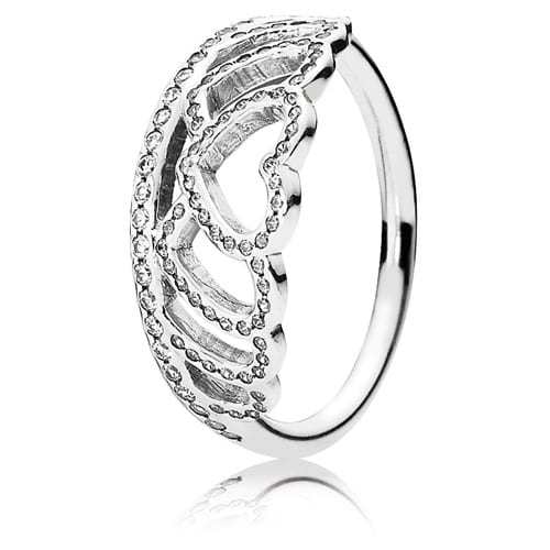 Hearts Tiara Ring