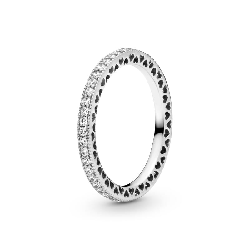 Pandora Sparkle and Hearts Ring