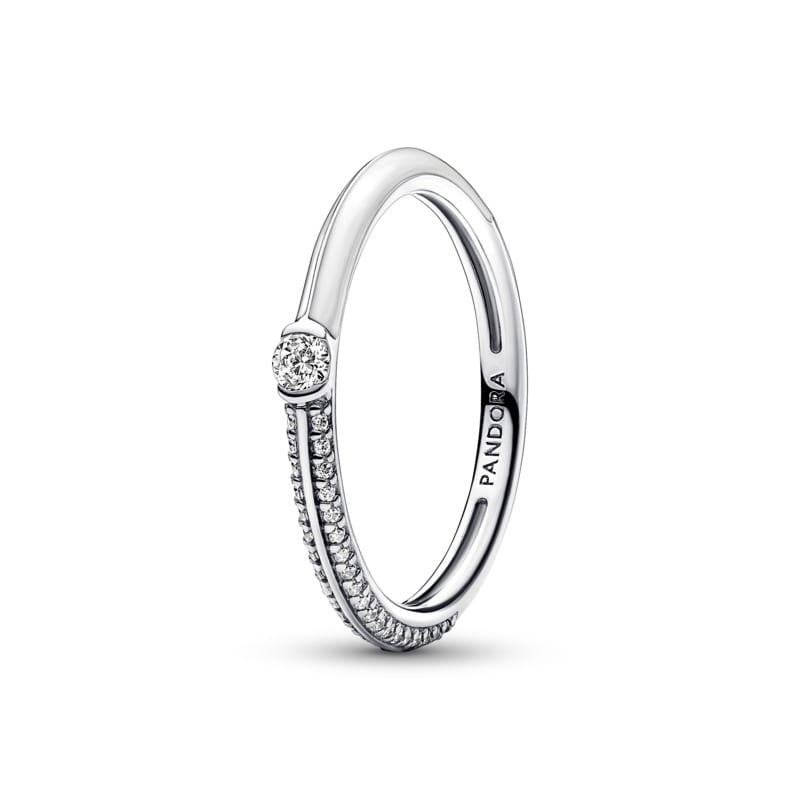 Pandora ME Pavé & White Dual Ring