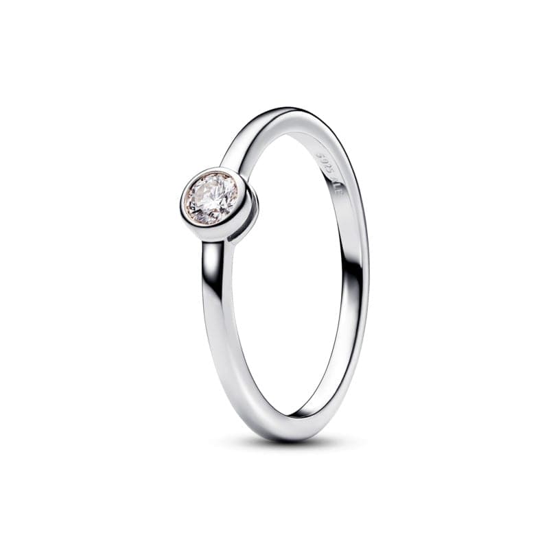 Pandora Era Bezel Sterling Silver Lab-grown Diamond Ring 192894C01 192894 — Foto 1 von 1