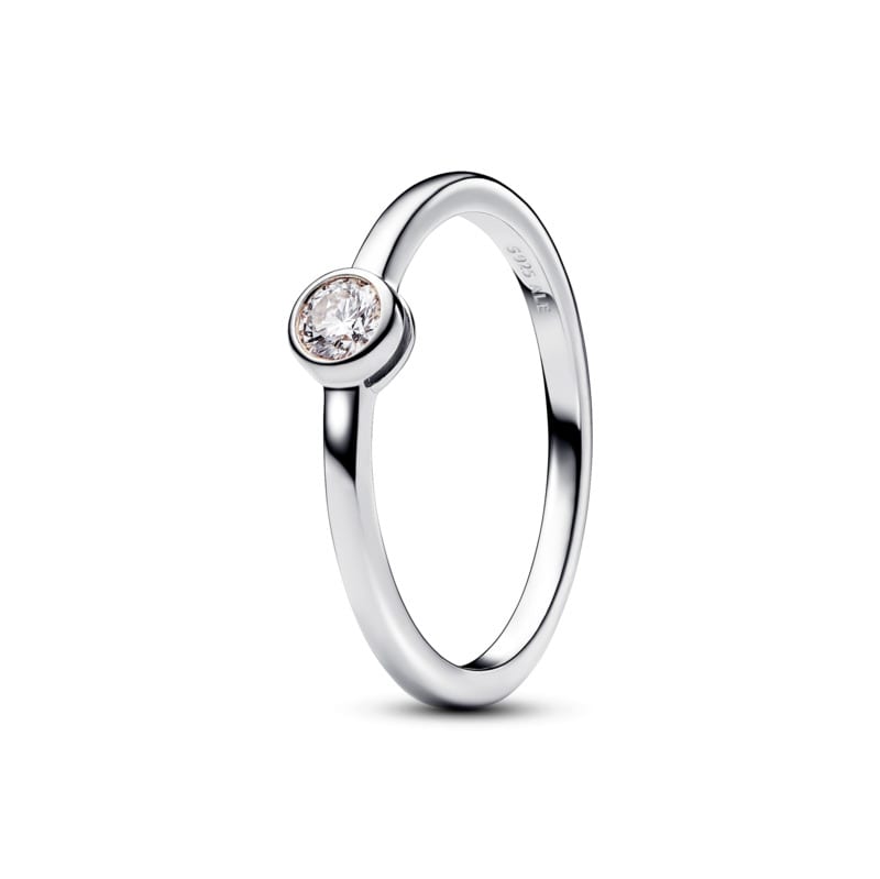 Pandora Era Bezel Sterling Silver Lab-grown Diamond Ring