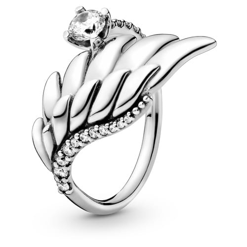Sparkling Angel Wing Ring