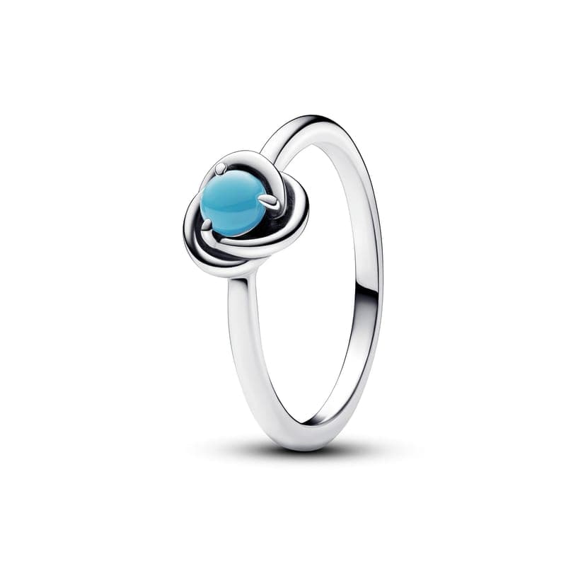 Pandora Turquoise Blue Eternity Circle Ring 192993C12 192993 — Foto 1 von 1