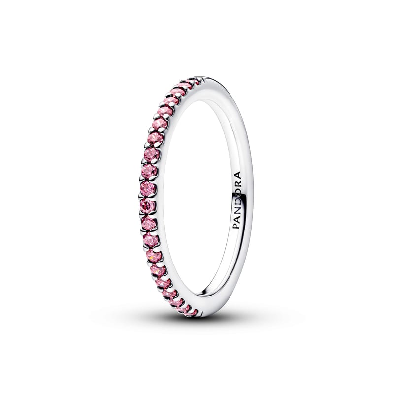 Pandora Sparkling Pink Band Ring
