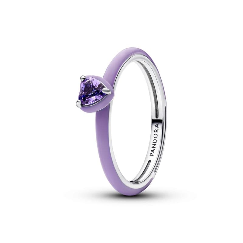 Pandora Purple Chakra Heart Ring 193088C04 193088 — Foto 1 von 1