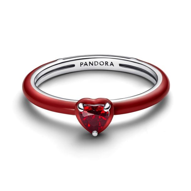 Red Chakra Heart Ring